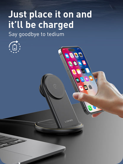 LDNIO 25.5W Wireless Phone Charger 5 in 1
