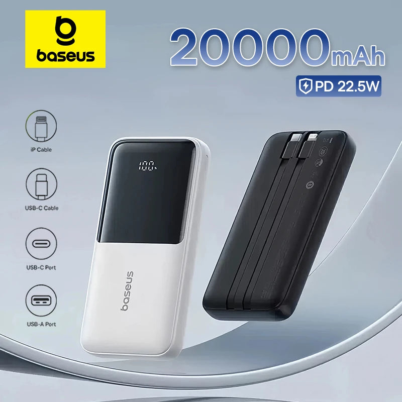 باور بانك باسيوس 20000 ميلي أمبير شحن سريع PD 22.5 وات