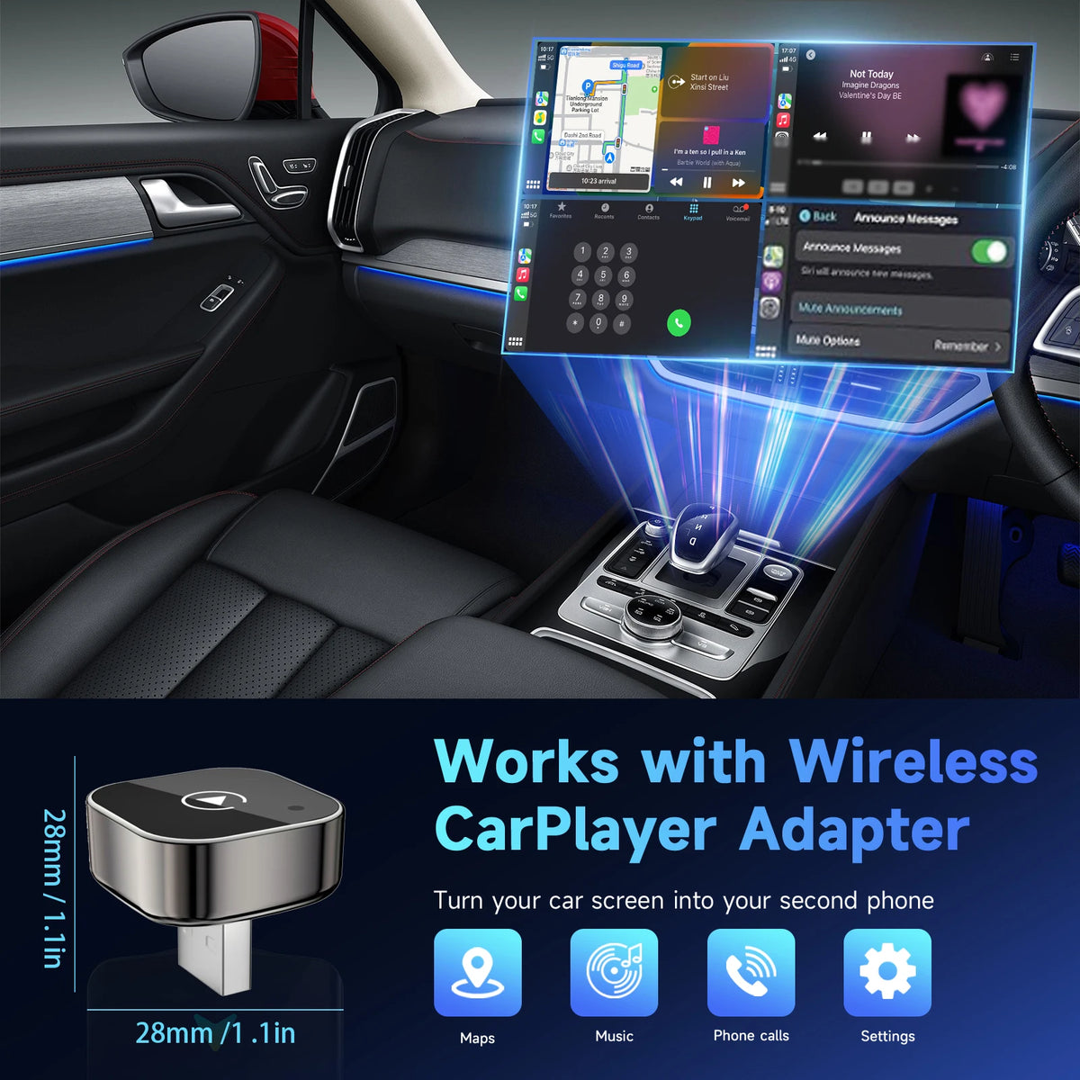 Wireless CarPlay Android Auto Adapter