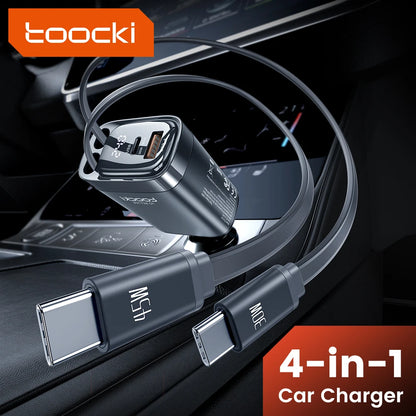 Toocki Car Charger 105W 4 In 1