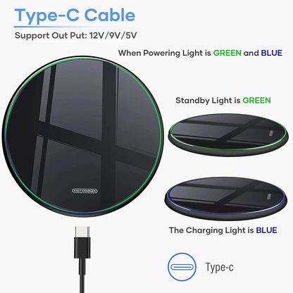 30W Wireless Charger Pad Dock Station
