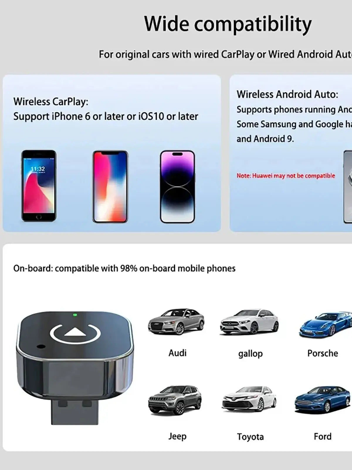 Wireless CarPlay Android Auto Adapter