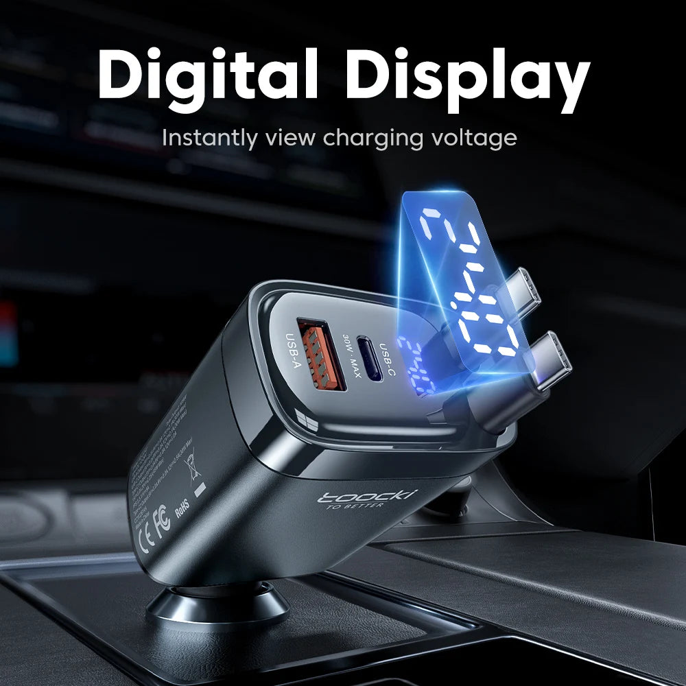 Toocki Car Charger 105W 4 In 1