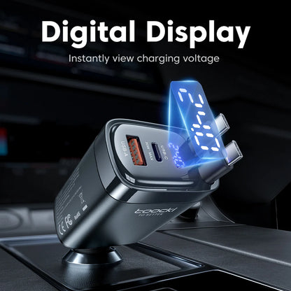 Toocki Car Charger 105W 4 In 1