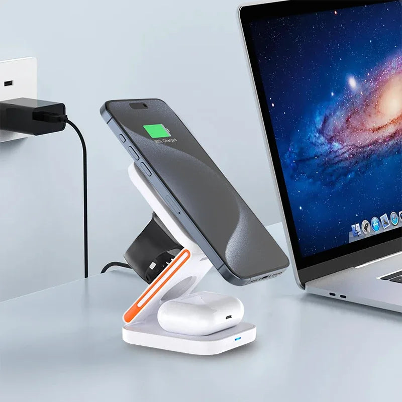 3 in 1 Foldable Charging Station( Magnatic)