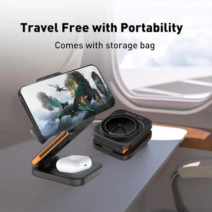 3 in 1 Foldable Charging Station( Magnatic)