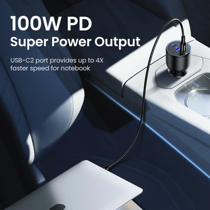 شاحن سيارة UGREEN سريع 130 وات USB-C