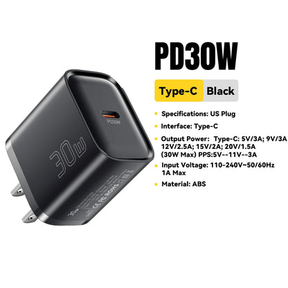 Essager Mini 30W Type C Charger PD QC3.0