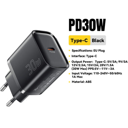 Essager Mini 30W Type C Charger PD QC3.0