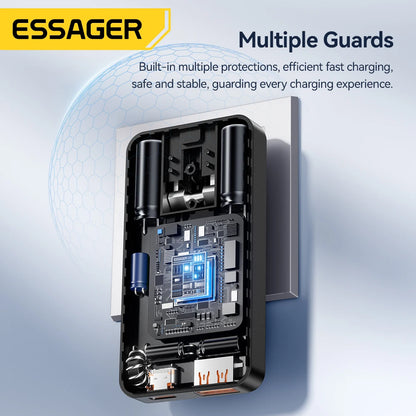 Essager Ultra Thin 65W GaN pro Travel Charger.